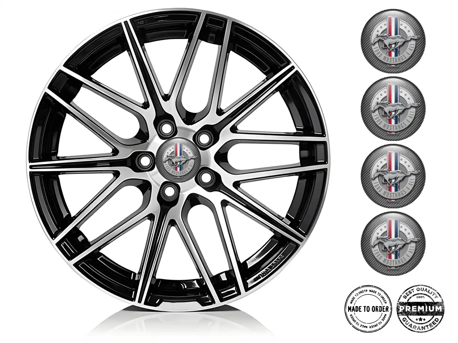 Ford Logo Autocollant Roues Édition Bombée Époxy